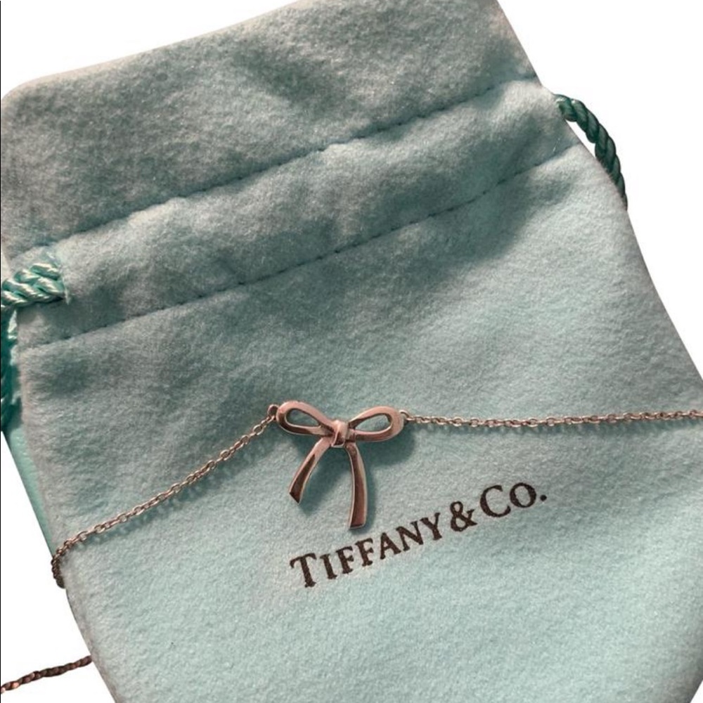 Tiffany & Co. silver bow necklace